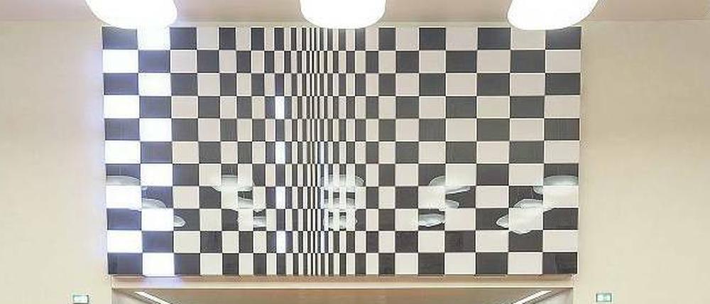 Tobias Rehbergers Werk im neuen Rara-Lesesaal der Berliner Staatsbibliothek.