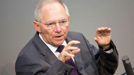 Bundesfinanzminister Wolfgang Schäuble