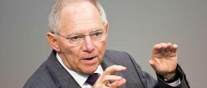Bundesfinanzminister Wolfgang Schäuble