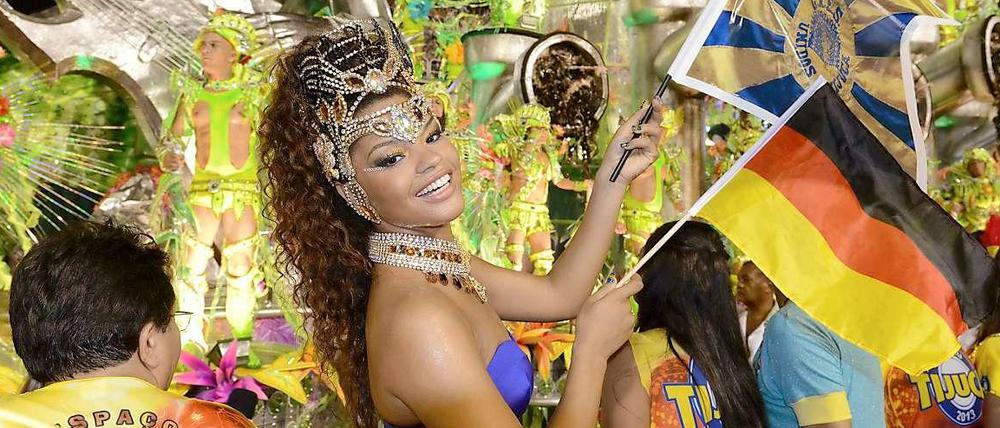 "Verzaubertes Deutschland" hieß das Thema einer Samba-Schule in Rio in diesem Jahr. Doch für den ersten Platz taugte es nicht.