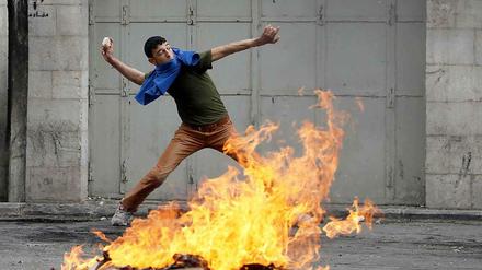 Proteste nach dem Tod eines palästinensischen Gefangenen in einem israelischen Gefängnis. 