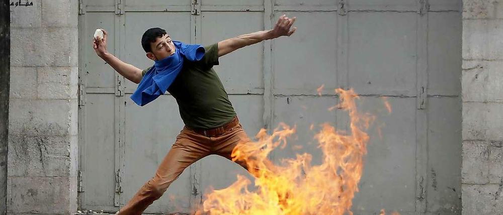 Proteste nach dem Tod eines palästinensischen Gefangenen in einem israelischen Gefängnis. 
