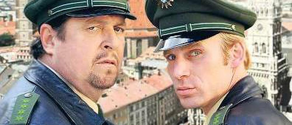 Nächste Staffel: Die neuen Folgen von „München 7“ sollen der ARD am Vorabend bessere Quoten bringen. Die Serie dreht sich um die Polizisten Xaver Bartl (Andreas Giebel, l.) und Felix Kandler (Florian Karlheim), die in der Münchner Innenstadt Dienst schieben. Foto: BR