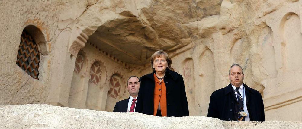Wurde wärmstens empfangen: Merkel in der Türkei.