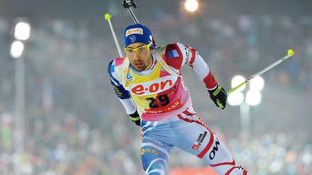 Der Franzose Martin Fourcade holte in Nove Mesto sein erstes WM-Gold.