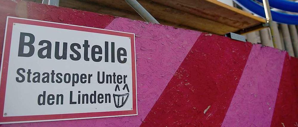 Baustelle Staatsoper Unter den Linden.