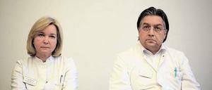 Unangenehme Fragen. Die Chefärztin für Gynäkologie am St.-Vinzenz-Krankenhaus, Wencke Ruhwald, und der Chefarzt für Gynäkologie am Heilig-Geist-Krankenhaus, Hendryk Pilch, am Donnerstag. 