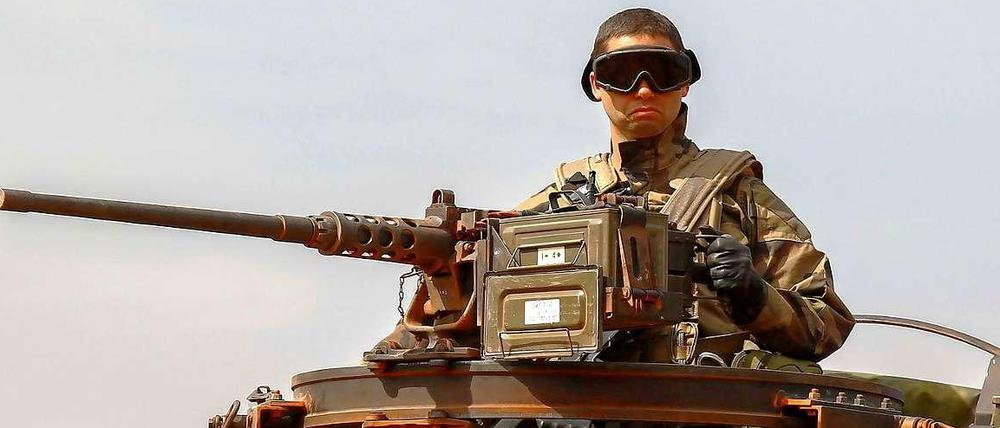 Ein französischer Soldat im Einsatz in Mali.