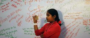 Protestaktion in einer Shopping Mall in Mumbai: "Mumbai hat schon früh ein ziviles Bewusstsein entwickelt"d