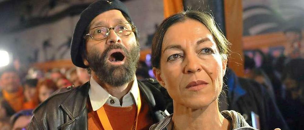 Meinhart Ramaswamy (im Bild mit seiner Ehefrau) war Spitzenkandidat der Piraten in Niedersachsen.