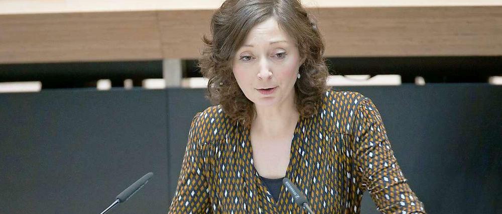 Ramona Pop (Grüne) wird vorgeworfen, bei ihrer Rede zum Misstrauensantrag abgeschrieben zu haben.