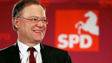 Strahlender Sieger: Niedersachsens zukünftiger Ministerpräsident Stephan Weil.