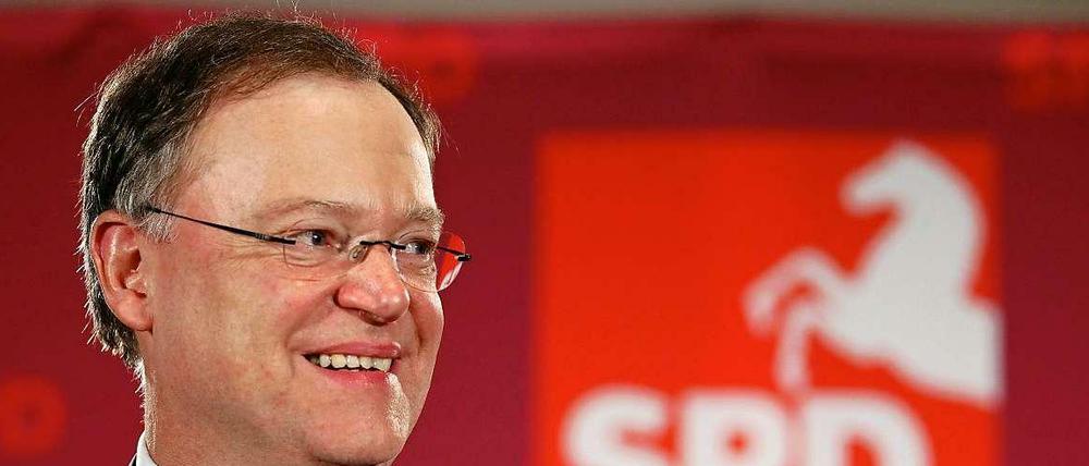 Strahlender Sieger: Niedersachsens zukünftiger Ministerpräsident Stephan Weil.