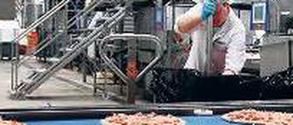 Anders als beim Italiener nebenan: Pizzaproduktion in Berlin.