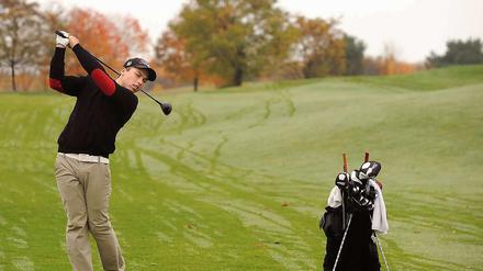 Voller Schwung. Marcel Ohorn wurde als erster Golfer der Region seit 35 Jahren in die Nationalmannschaft berufen. 