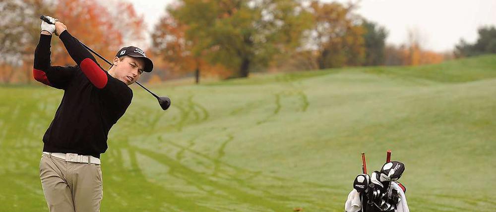 Voller Schwung. Marcel Ohorn wurde als erster Golfer der Region seit 35 Jahren in die Nationalmannschaft berufen.