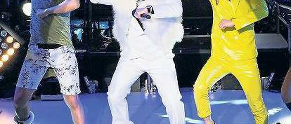 PSY auf dem Times Square.