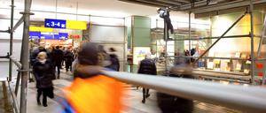 Ab Montag wird der Bahnhof Friedrichstraße mal wieder saniert.