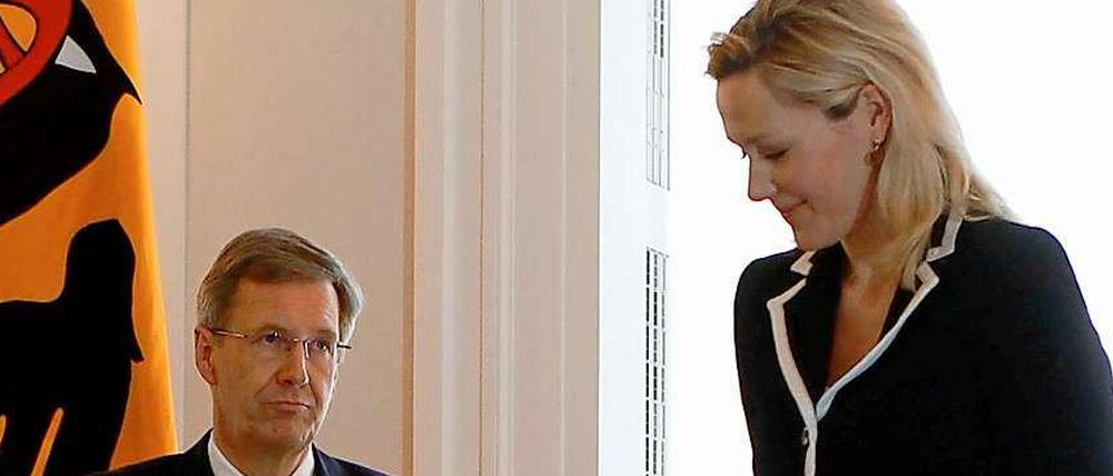 Sie geht fortan ihre eigenen Weg. Bettina Wulff.