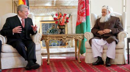Joachim Gauck bei seinem Besuch in Afghanistan.