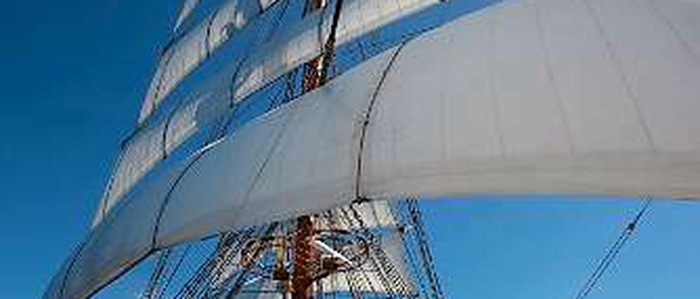 Kein Land im Sicht. Die "Sea Cloud II" steuert die Kapverden an.