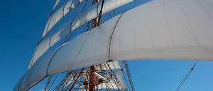 Kein Land im Sicht. Die "Sea Cloud II" steuert die Kapverden an.