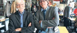 Die "StäV"-Chefs Friedel Drautzburg und Harald Grunert beweisen Sportsgeist.