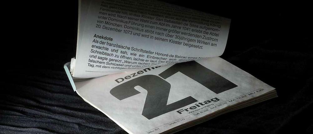 Über einen Weltuntergang am 21. Dezember 2012 wird spekuliert.