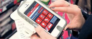 Ein Wisch. Bestellung per Smartphone.