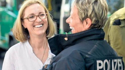 Führungsfrau. Margarete Koppers, hier ohne Uniform, hat die Berliner Polizei kommissarisch geleitet. Nun übernimmt ein Mann. 