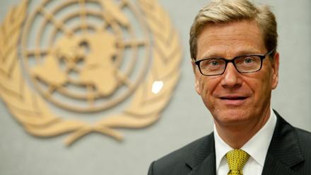 Außenminister Westerwelle (FDP) sieht Zweifel, ob eine Aufwertung der Palästinenser in der Uno dem Friedensprozess dienlich wäre.