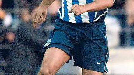 Herthas Sorgenkind. Alex Alves spielte von 2000 bis 2003 in Berlin. Foto: dapd
