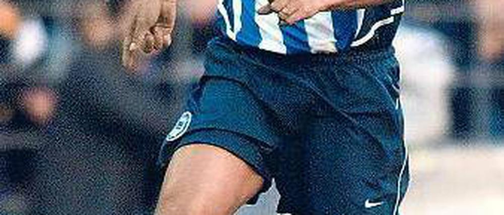 Herthas Sorgenkind. Alex Alves spielte von 2000 bis 2003 in Berlin. Foto: dapd