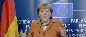 Deutliche Worte fand Bundeskanzlerin Angela Merkel am Mittwoch vor dem Europäischen Parlament.