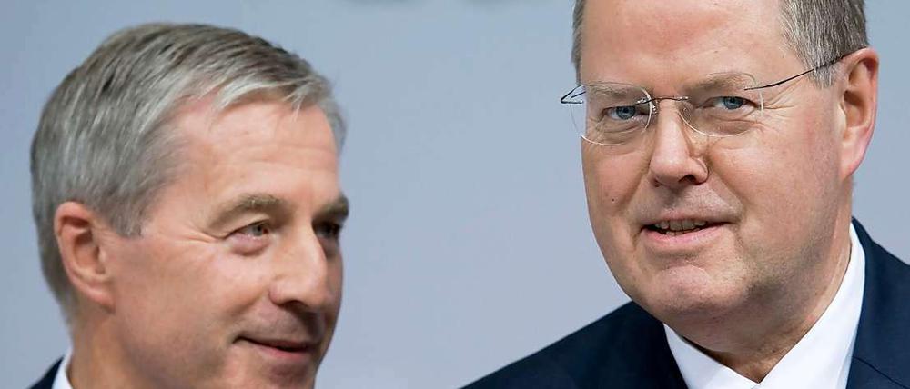 Fitschen (links) und Steinbrück 