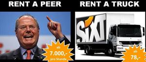 Diese vermeintliche Sixt-Werbung kursiert im Netz - ist aber nicht echt.
