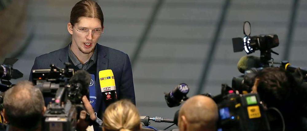 Martin Delius, Flughafen-Chefaufklärer, am Freitag.