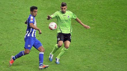 Ausgewechselt. Beim letzten Saisonspiel gegen 1860 München musste Allagui (l.) in der 62. Minute für Ronny weichen.