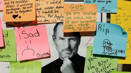Vor einem Jahr starb Steve Jobs - diese Zettel stammen aus der Zeit unmittelbar nach seinem Tod.
