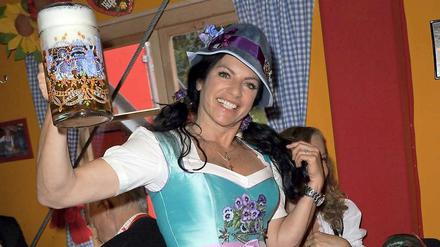 Christine Neubauer - auch sie feierte im Hippodrom. 