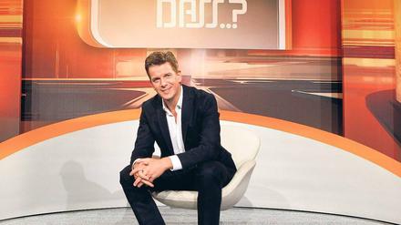 Am Start. Markus Lanz in der Kulisse der reformierten „Wetten, dass..?“-Show. Foto: dpa
