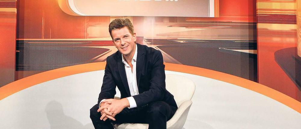Am Start. Markus Lanz in der Kulisse der reformierten „Wetten, dass..?“-Show. Foto: dpa