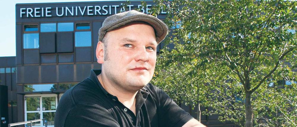 Politisch aktiv. Patrick Luzina, Ex-FU-Student, will wieder rein. 