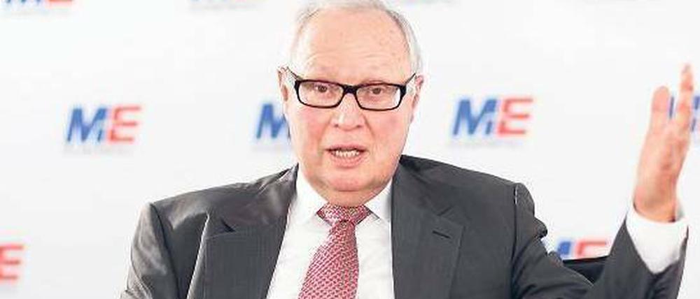 Viel Zeit für die Firma hat Martin Kannegiesser künftig. Ende der Woche wird er als Präsident von Gesamtmetall von Rainer Dulger ersetzt.