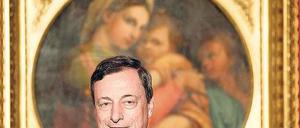 Der Retter. EZB-Chef Mario Draghi rechnet mit einem Volumen von 70 bis 100 Milliarden Euro beim Ankaufprogramm von Staatsanleihen. Foto: rtr