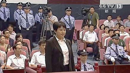 Gu Kailai, Frau des in Ungnade gefallenen chinesischen Politikers Bo Xilai, wurde wegen Mordes verurteilt.