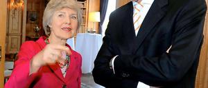 Matthias Döpfner und Friede Springer: Die Verlegerwitwe will den Vorstandsvorsitzenden noch lange im Unternehmen halten.