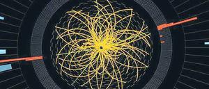 Zusammenstoß im Mikrokosmos. Kollisionen von Elementarteilchen - hier der von Elektronen - haben die Wissenschaftler am Forschungszentrum Cern in Genf auf die Spur des Higgs-Teilchens geführt. 