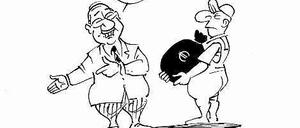 Her mit dem Geld. Und das Grundgesetz immer schön links liegen lassen.