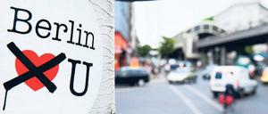 Ungeliebt. Neuankömmlinge und Touristen sind in Kreuzberg, wie dieser Aufkleber nahelegt, nicht immer willkommen. Wohnungsnot und steigende Mieten haben die Stimmung vor allem in den zentralen Ortsteilen kippen lassen. Die Anwohner befürchten, aus dem Zentrum gedrängt zu werden.